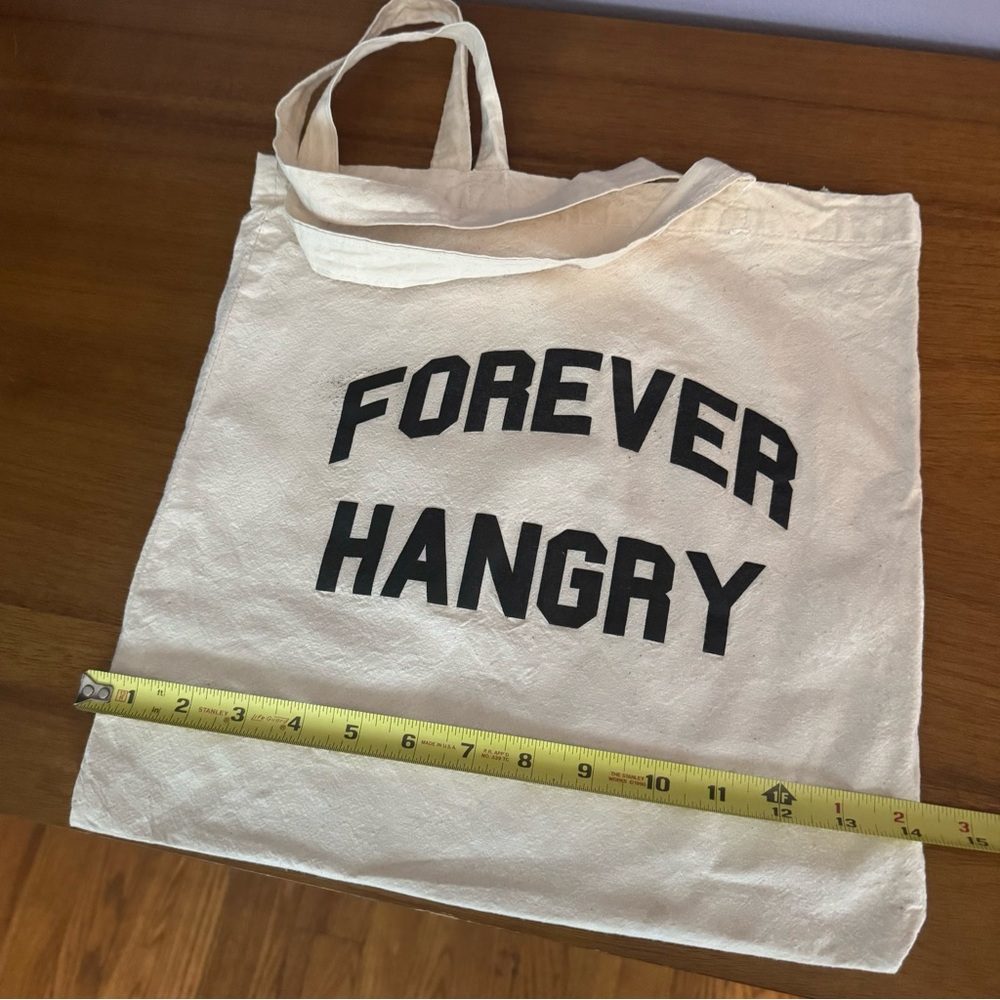 Cream Colored Forever Hangry Tote